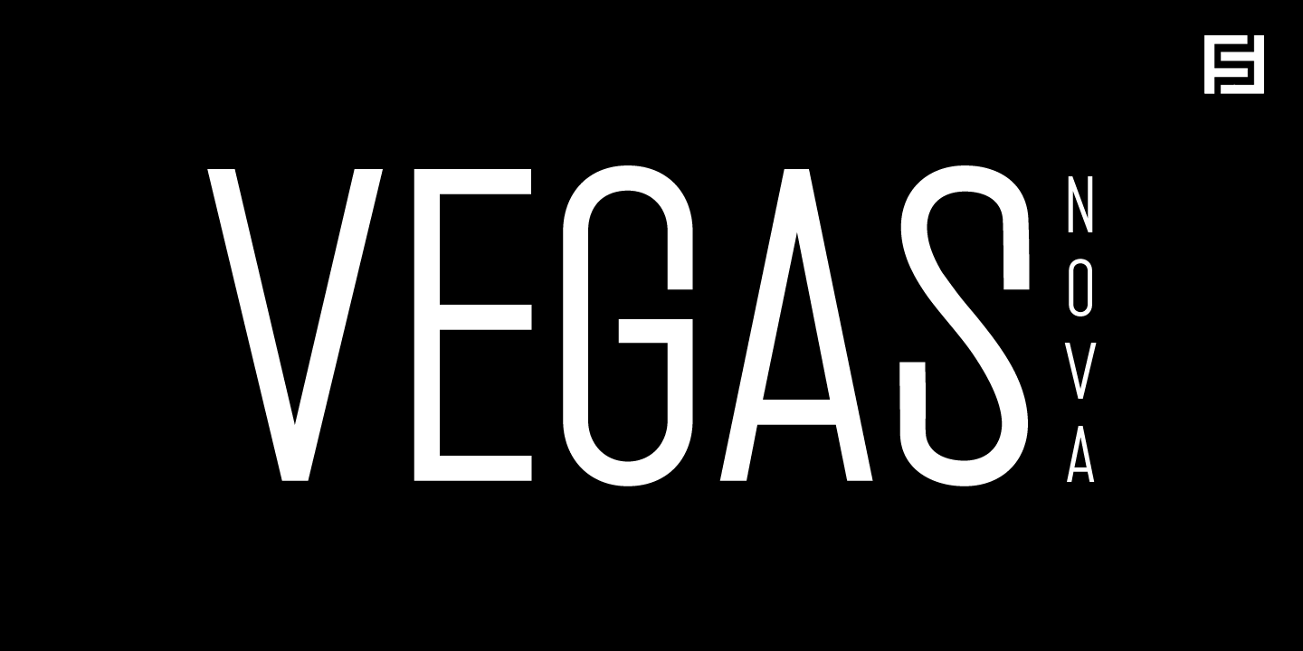 Przykład czcionki Vegas Nova